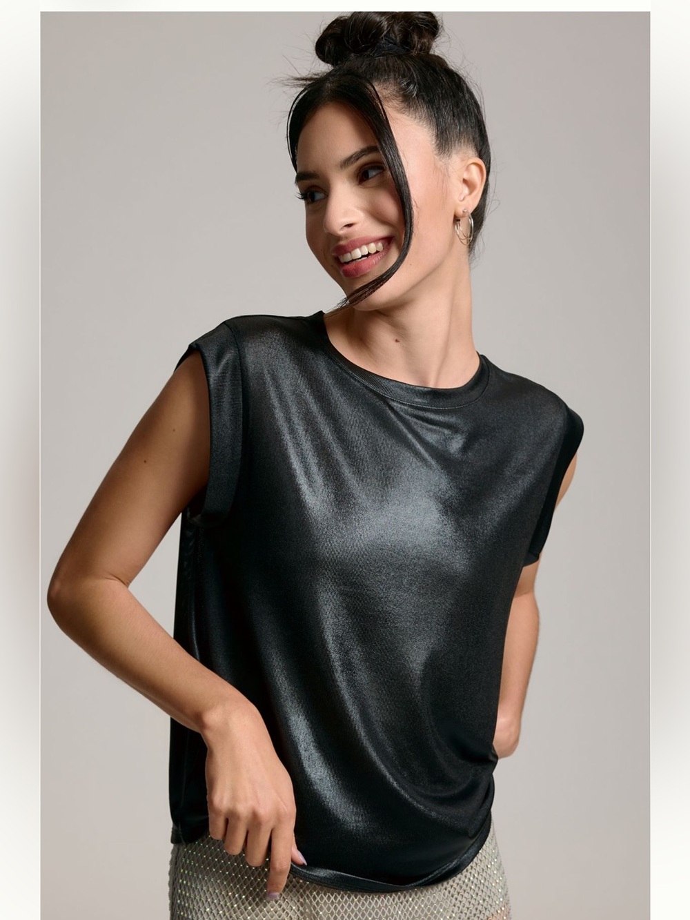 Anthropologie Porridge Shine Muscle Tee, S